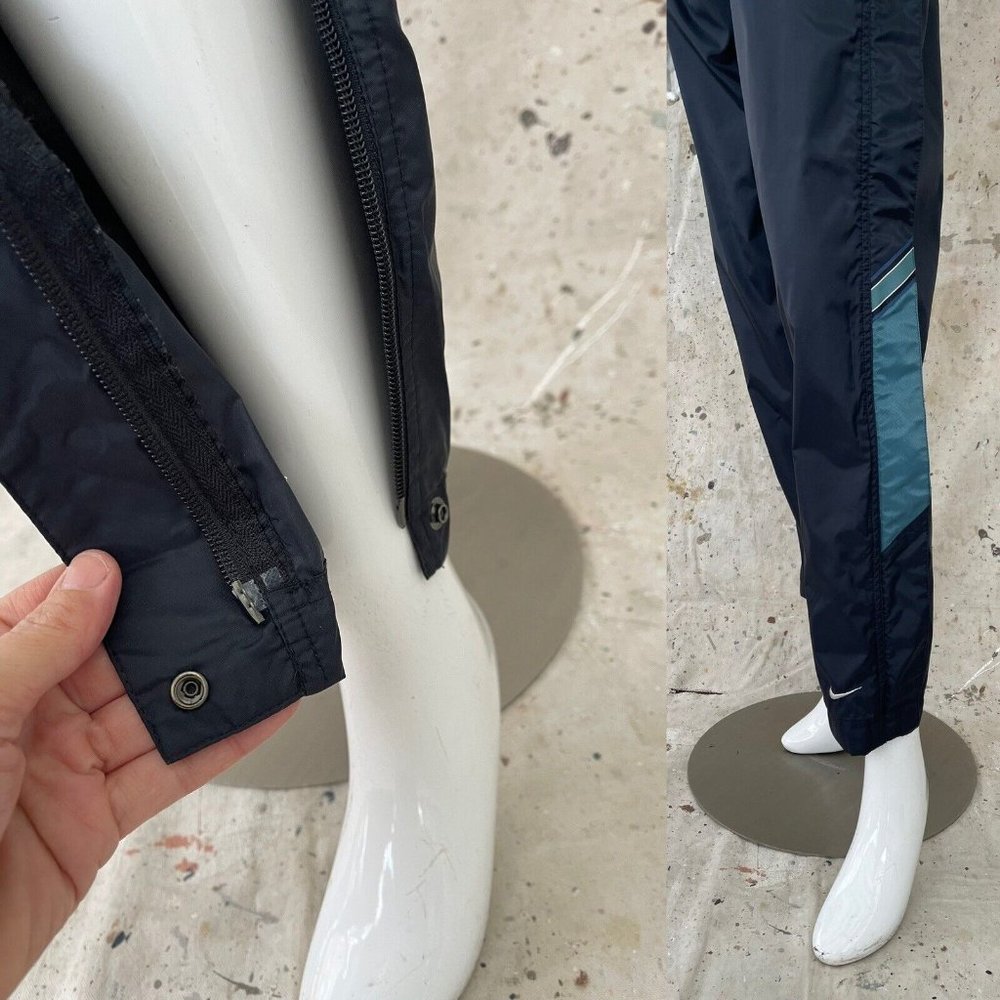 Vintage 90’s Nike Breakaway Full Zip Leg Nylon Athletic Pants Women’s Small - Picture 5 of 5